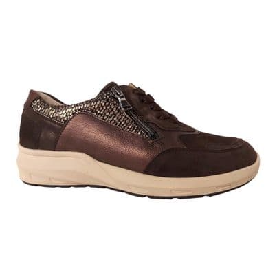 Waldlaufer M-Tonia Women's Shoe - Dark Brown/Storm