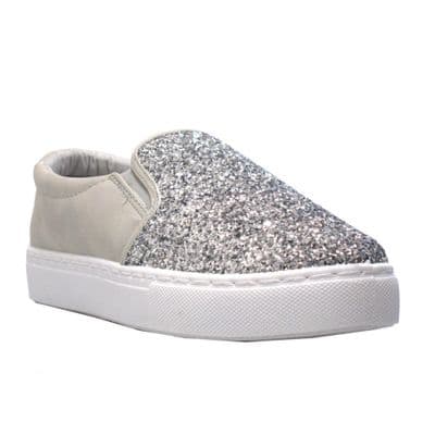 Women's Sparkle Shoes - Silver