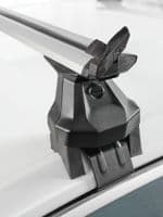 Aerodynamic Roof Rack Wing Bars Black, Ford Focus 5dr Hatch 2011 to 2018 mk3