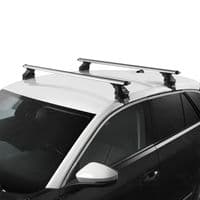 Aerodynamic Roof Rack Wing Bars Silver, Ford Focus 5dr Hatch 2011 to 2018