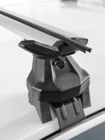 Aerodynamic Roof Rack Wing Bars Silver, Ford Focus 5dr Hatch 2011 to 2018