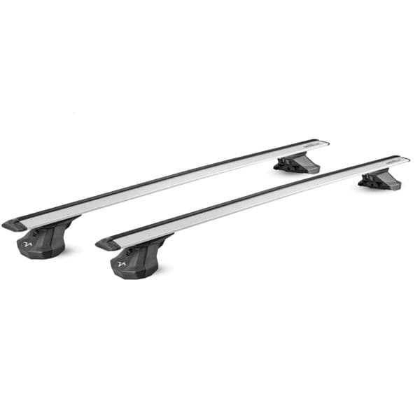 Aerodynamic Roof Rack Wing Bars Silver, Ford Focus 5dr Hatch 2011 to 2018