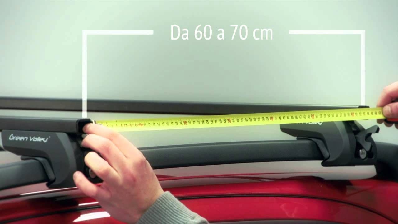 TRX1 Roof Rack For Fiat Panda 2003-2011 – Aluminium Cross Bars, Lockable, 75kg Load – Fits Raised Side Rails