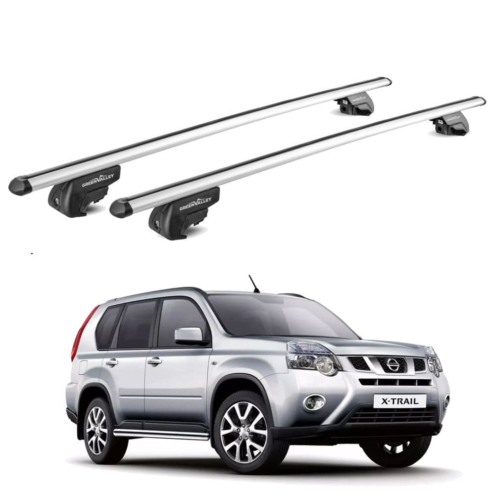 Aluminium Aero Roof Rack Bars for Nissan X-Trail 2001 to 2013
