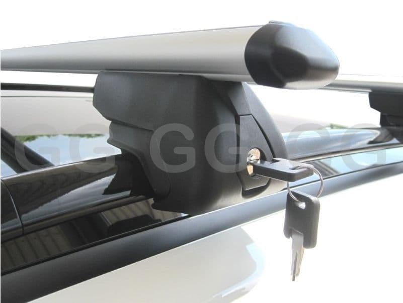 Aluminium Aero Roof Rack Rail Bars Lockable Honda Accord Estate 2008- onwards