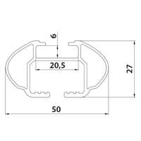 Aluminium Roof Rack Bars for VW Touareg 2010 to 2018 with Rails