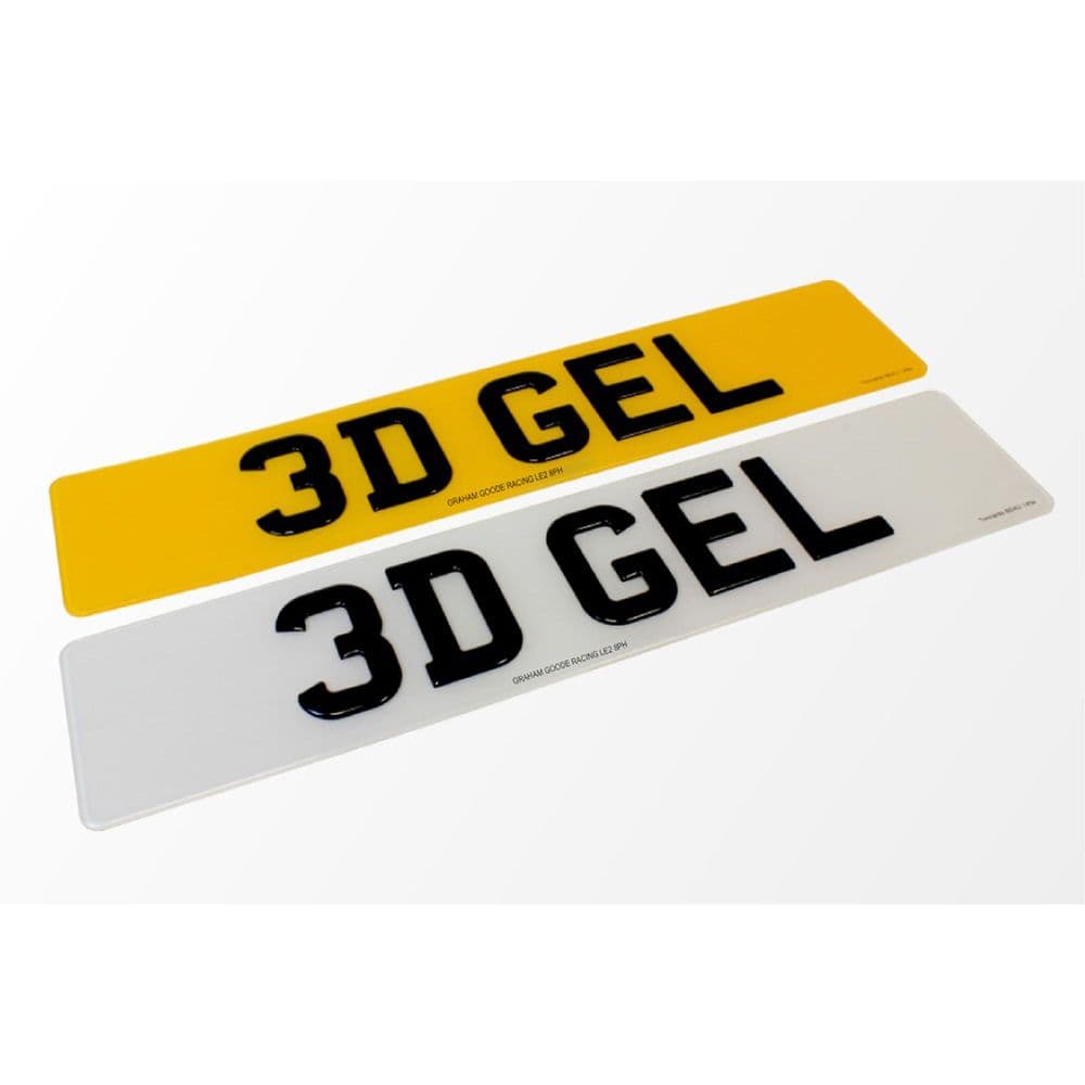 Custom 3D Gel Number Plates – Durable, Weatherproof & Road Legal