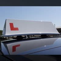 Vacuum Mounted Driving Instructor Roof Sign for Glass Roof Cars