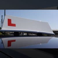 Vacuum Mounted Driving Instructor Roof Sign for Glass Roof Cars