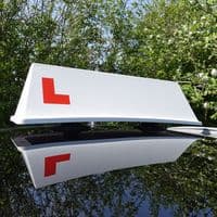 Vacuum Mounted Driving Instructor Roof Sign for Glass Roof Cars