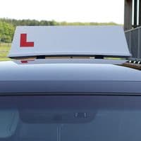 Vacuum Mounted Driving Instructor Roof Sign for Glass Roof Cars