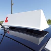 Vacuum Mounted Driving Instructor Roof Sign for Glass Roof Cars