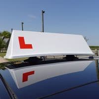 Vacuum Mounted Driving Instructor Roof Sign for Glass Roof Cars