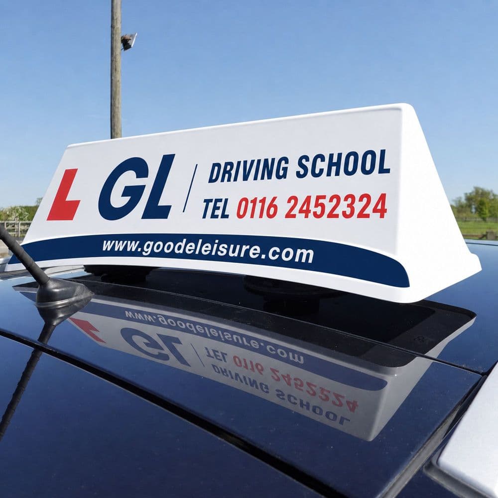 Driving School Advertisement Board - Vacuum Mounted