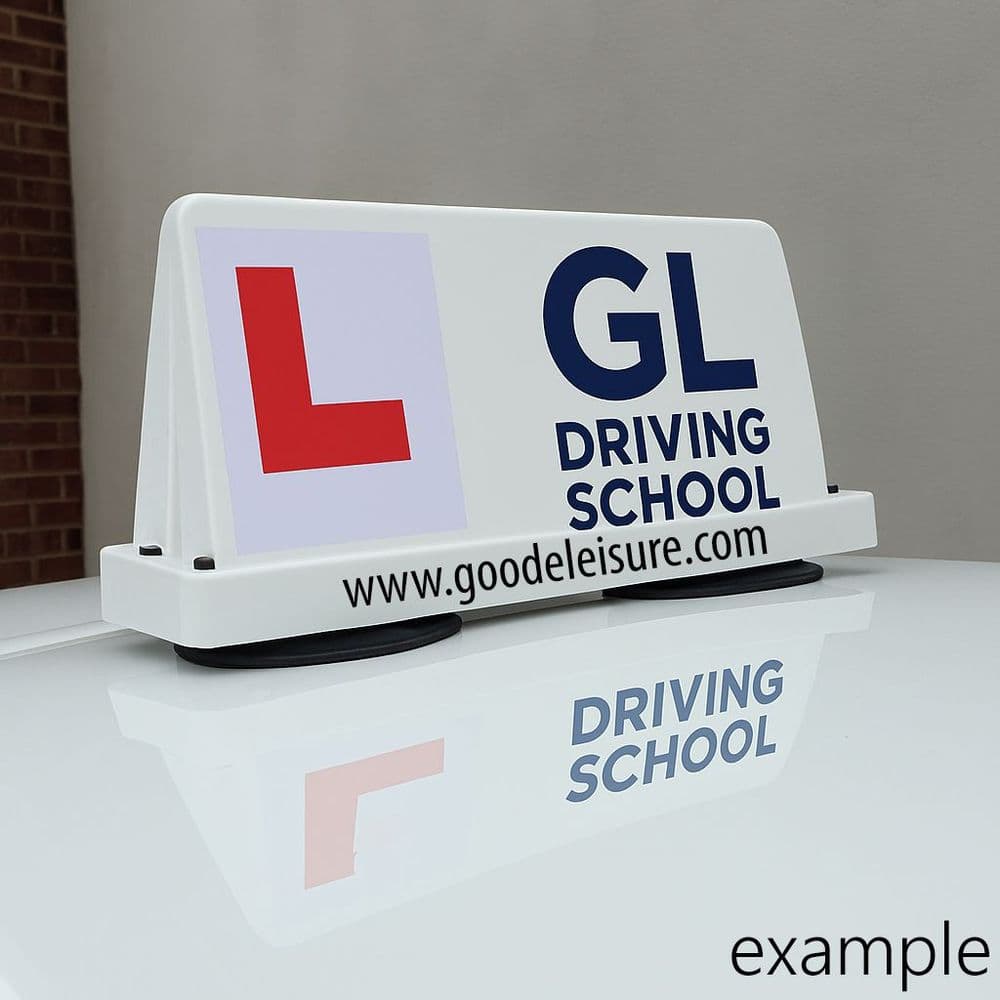 Driving School Advertisement Board - Vacuum Mounted