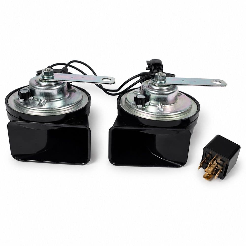 FIAMM Twin Tone 12V Car Horn Kit with Relay & Vehicle Adapters