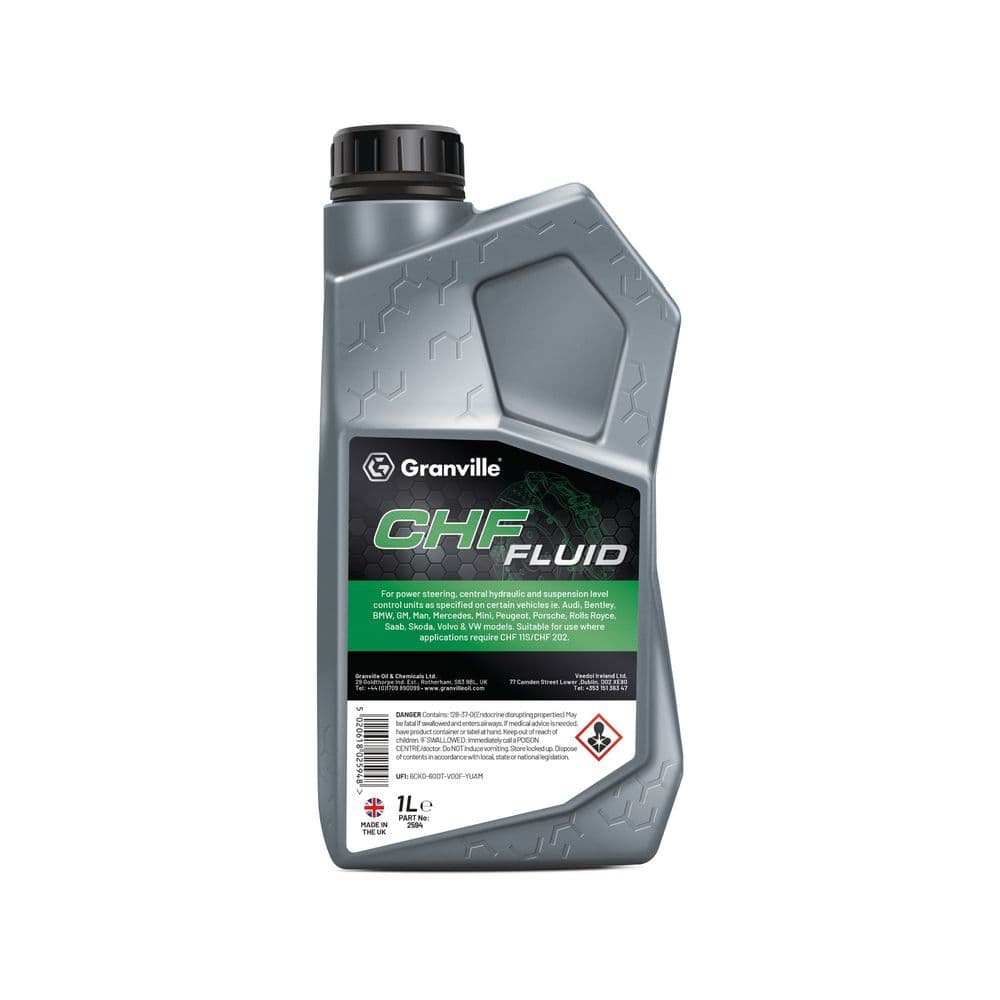 Granville CHF Fluid for Power Steering, Central Hydraulic & Suspension 1L