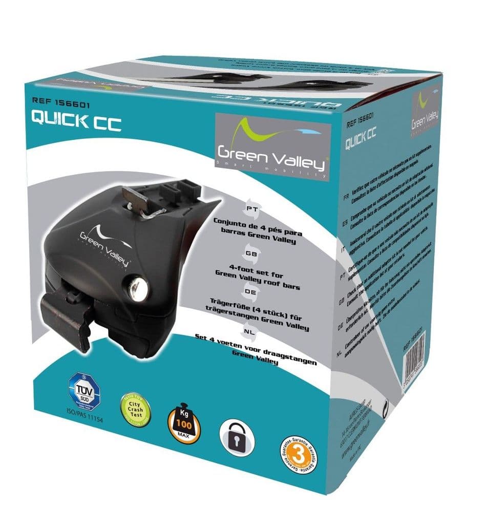 Green Valley 156601 Quick cc Feet Foot Pack - Flush Rails - Clearance