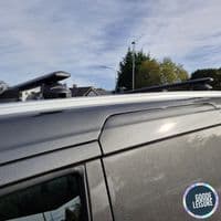 Green Valley Aerodynamic Roof Rack Wing Bars Black, Ford Transit Connect 2014 to 2023