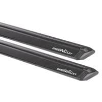 Green Valley Aerodynamic Roof Rack Wing Bars Black, Jeep Renegade 2014+ onwards