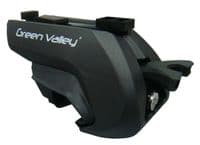 Green Valley Aerodynamic Roof Rack Wing Bars Black, Jeep Renegade 2014+ onwards