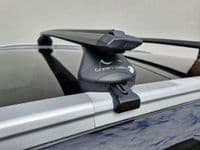 Green Valley Aerodynamic Roof Rack Wing Bars Black, Seat Leon Estate 2014 to 2019