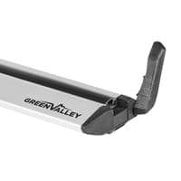 Green Valley Aerodynamic Roof Rack Wing Bars Silver, Ford Mondeo Estate 2012 to 2014