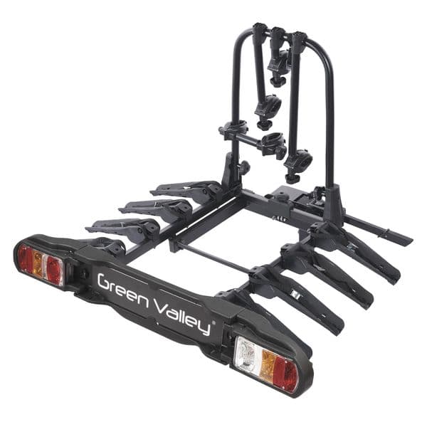 Green Valley Discovery 4 Bike Cycle Carrier Rack Tow Bar