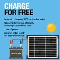 Osram 10W Solar Panel Battery Maintainer Charger