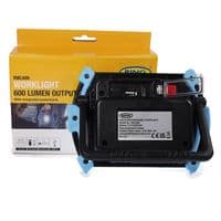 Ring LED Worklight Rechargeable 600 Lumen - with Integrated Powerbank