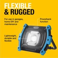 Ring LED Worklight Rechargeable 600 Lumen - with Integrated Powerbank