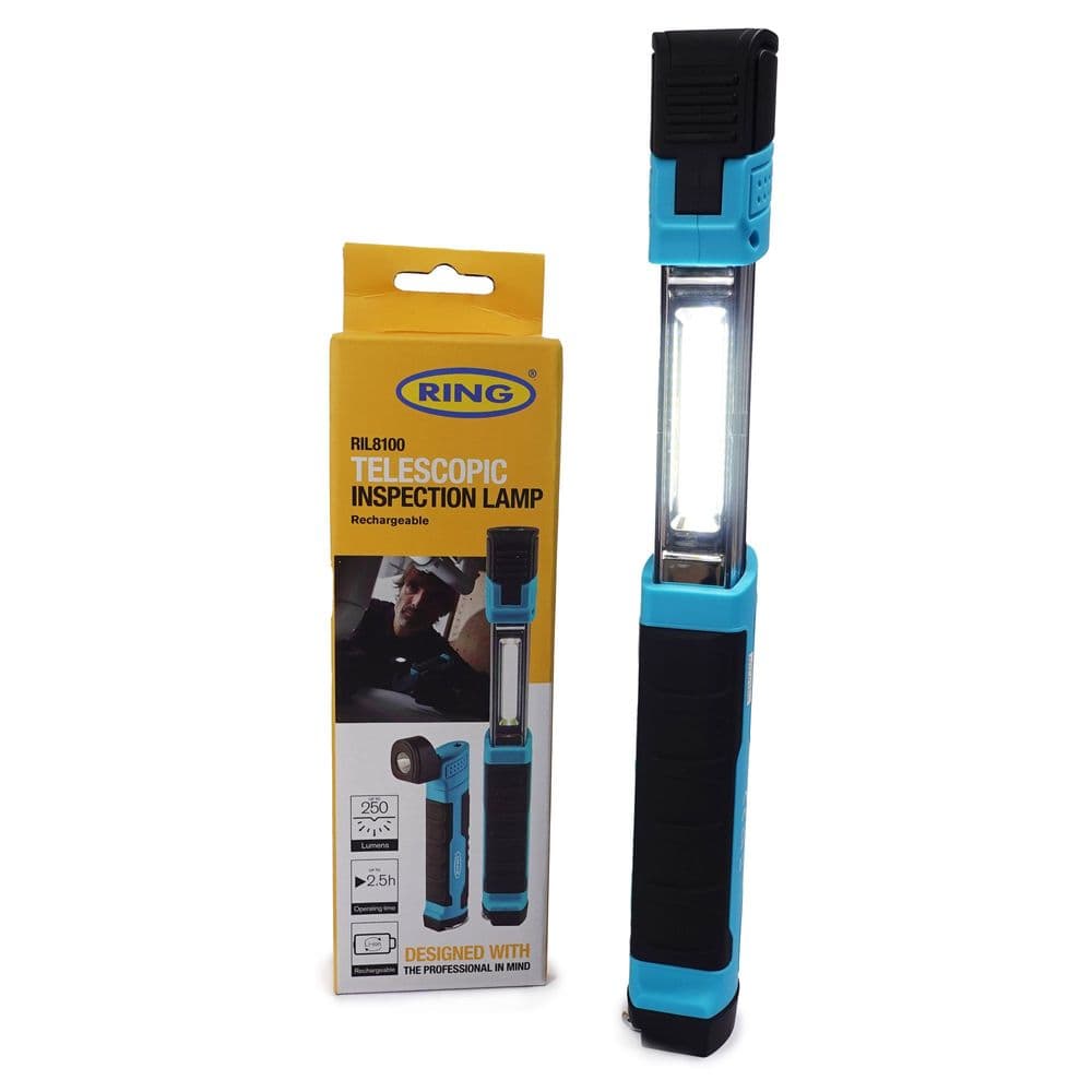Ring Telescopic Inspection Lamp LED Light Rechargeable 250 Lumens