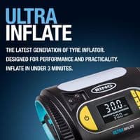 Ring Ultra Inflate 20 Tyre Inflator 12V Digital with Auto-Stop & LED Light