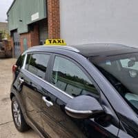 Taxi Roof Sign & Holder Vacuum Mounted Ideal for Glass & Aluminium - Yellow