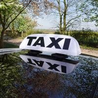 Taxi Roof Sign Vacuum Mounted Ideal for Glass & Aluminium - Light Up