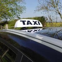 Taxi Roof Sign Vacuum Mounted Ideal for Glass & Aluminium - Light Up