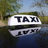 Taxi Roof Sign Vacuum Mounted Ideal for Glass & Aluminium - Light Up