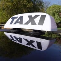 Taxi Roof Sign Vacuum Mounted Ideal for Glass & Aluminium - Light Up