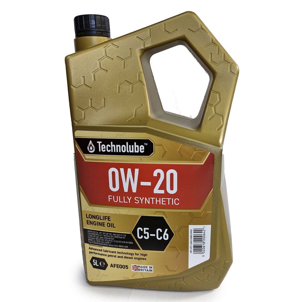 Technolube 0W20 C5-C6 Engine Oil Fully Synthetic 5L