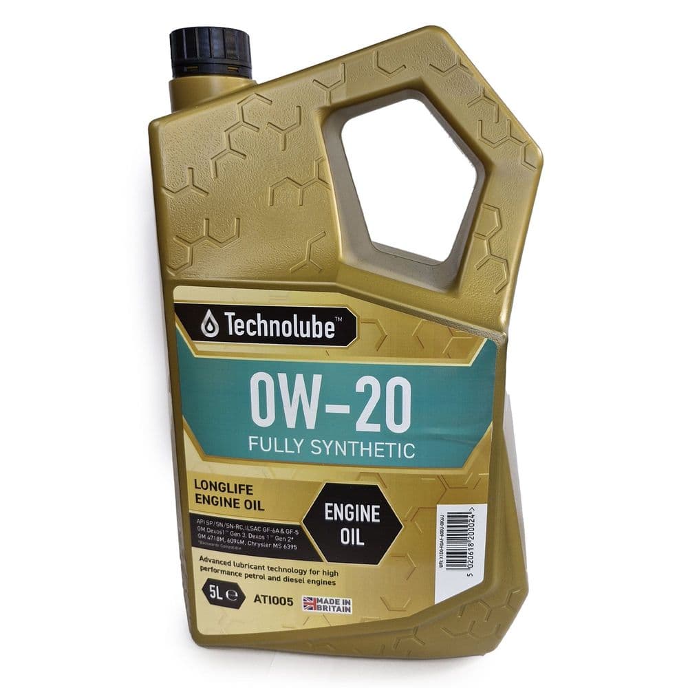 Technolube 0W20 GM Engine Oil Fully Synthetic 5L