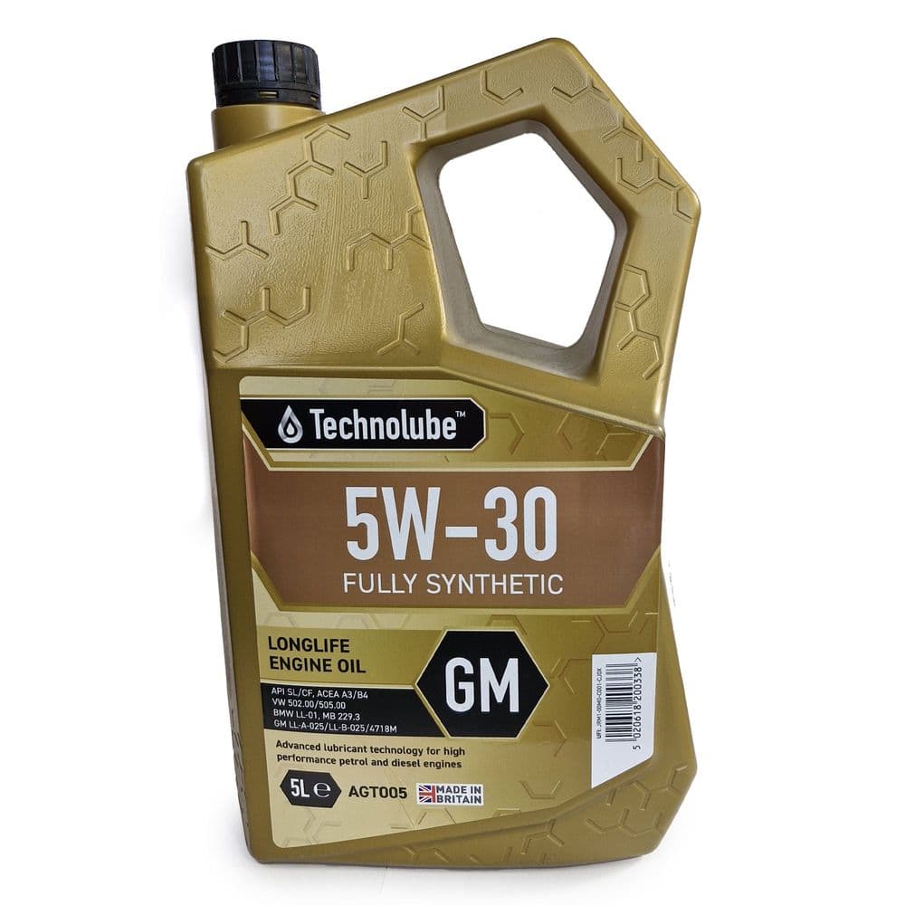 Technolube 5W30 GM Engine Oil Fully Synthetic 5L