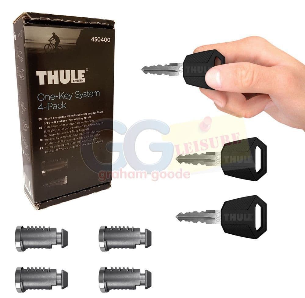 Thule 450400 One Key System - Set of 4 Locks Includes Master Key