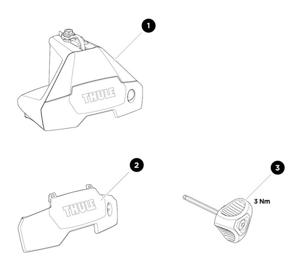 Thule 710500 Foot Pack Spare Parts - Goode Leisure