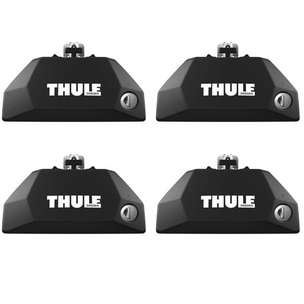 Thule 710600 Evo Flush Rail Foot Pack Fittings with Locks