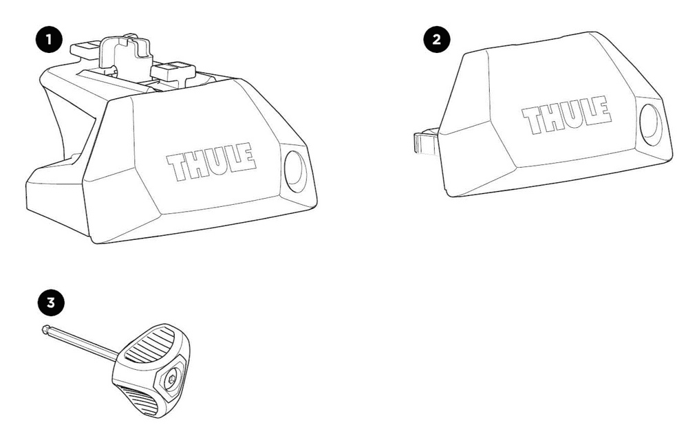 Thule 710600 Foot Pack Spare Parts