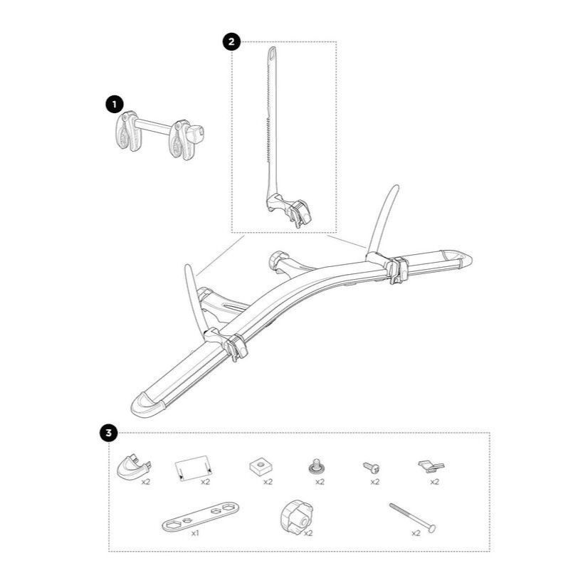 Thule 926101 4th Bike Adaptor - Spare Parts