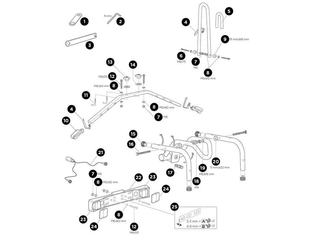 Thule bike carrier spare parts hotsell