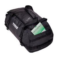 Thule Chasm 40L Duffel Bag in Black | Recycled, Weather-Resistant Travel Gym Duffel