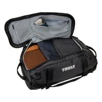 Thule Chasm 40L Duffel Bag in Black | Recycled, Weather-Resistant Travel Gym Duffel