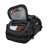 Thule Chasm 40L Duffel Bag in Black | Recycled, Weather-Resistant Travel Gym Duffel